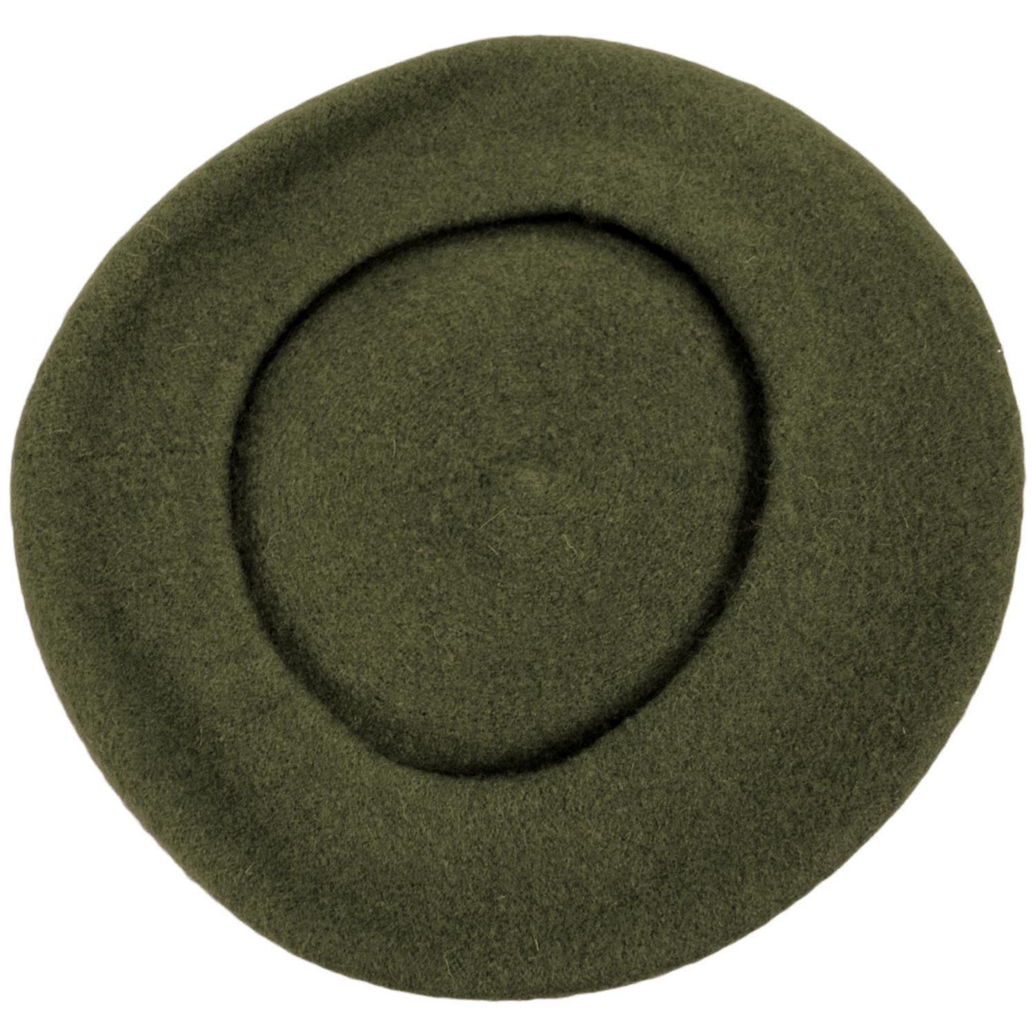 Village Hat Shop | Wool Fashion Beret | 152500 | under | OLIVE GREEN