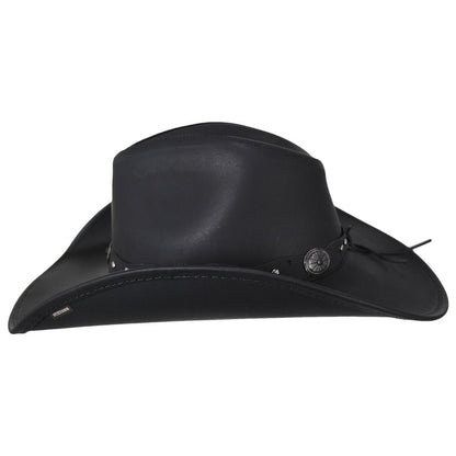 Stetson | Roxbury Leather Western Hat | 141000 | profile | BLACK