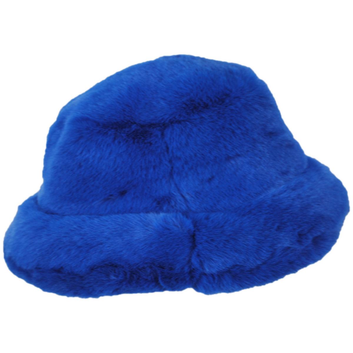 BRIXTON HATS | Dion Faux Fur Winter Bucket Hat | 185556 | profile | CYBER BLUE