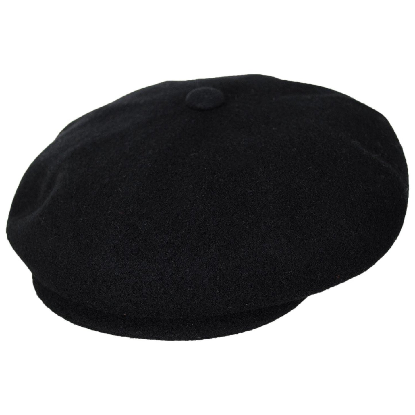 Kangol | Hawker Wool Newsboy Cap | 160943 | lead | BLACK