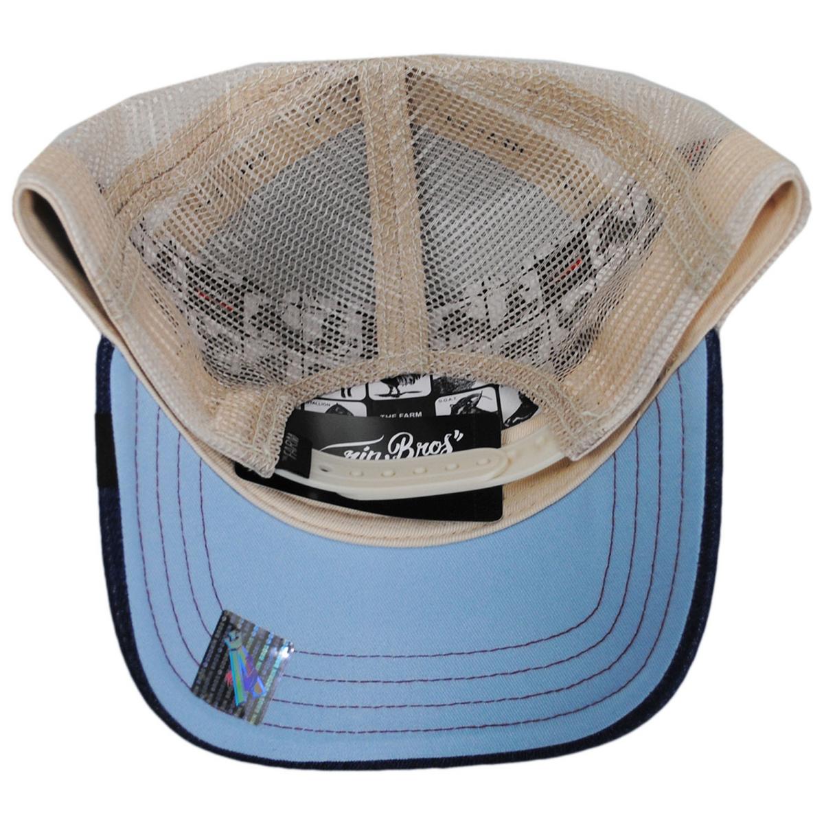 Goorin Bros | Squirrel Nuts Mesh Trucker Snapback Baseball Cap | 200491 | under | DENIM