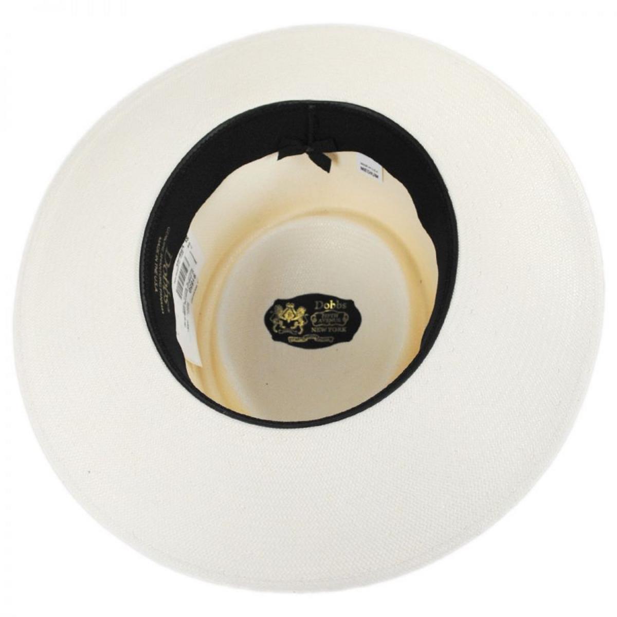 Dobbs | St. Charles Shantung Straw Gambler Hat | 126986 | under | NATURAL