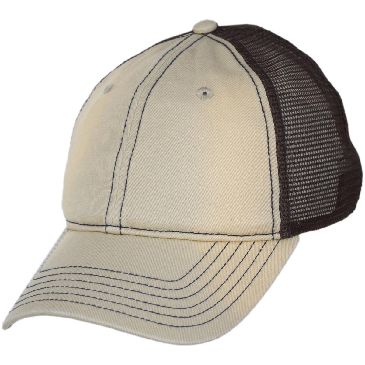 Dorfman Pacific | Cotton Mesh Snapback Baseball Cap | 200192 | lead | KHAKI