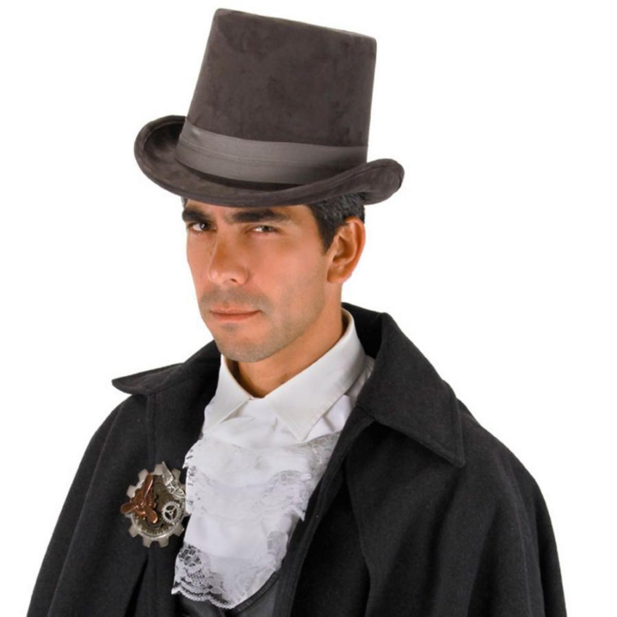 Elope | Steamworks Coachman Top Hat | 190224 | lead | GREY