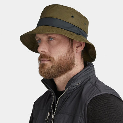 Tilley Endurables | Traverse DWR Ripstop Nylon Packable Bucket Hat | 400843 | lsmtwo | OLIVE