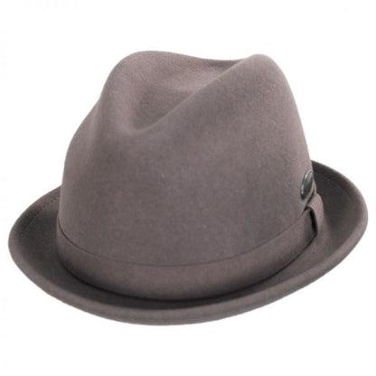 Kangol | Wool LiteFelt Player Fedora Hat | 130197 | lead | COCOA