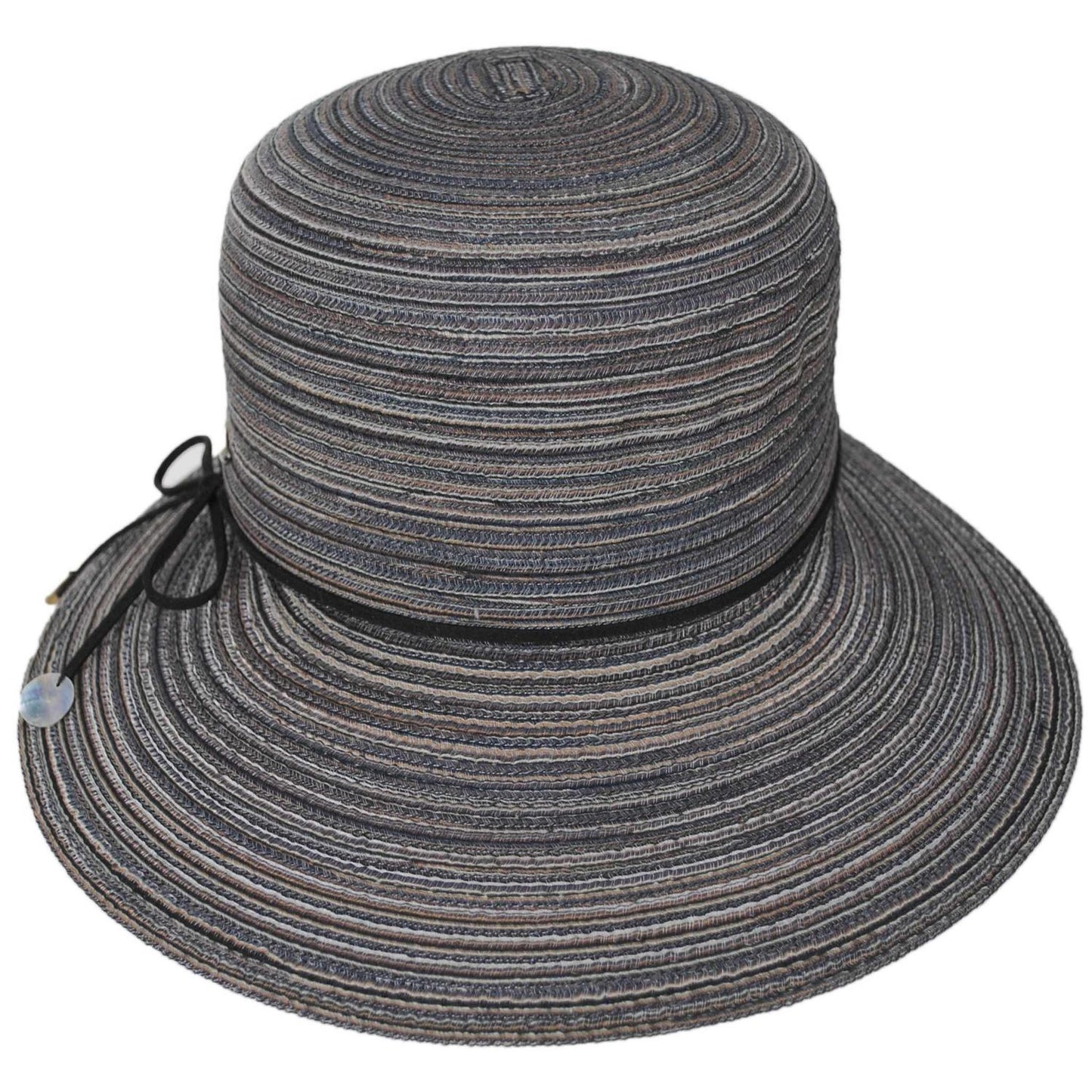 Scala | Teodora Poly Braid Facesaver Cap | 101567 | front | BLACK