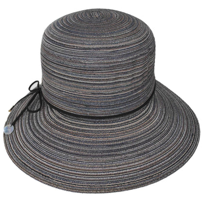 Scala | Teodora Poly Braid Facesaver Cap | 101567 | front | BLACK