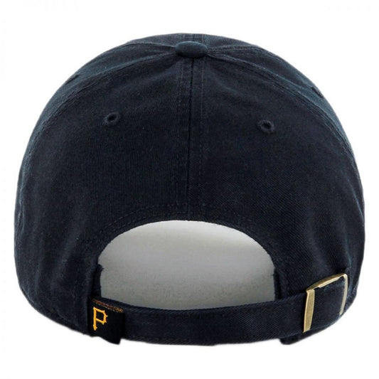 47 Brand | Pittsburgh Pirates MLB Clean Up Strapback Baseball Cap Dad Hat | 203234 | front | BLACK