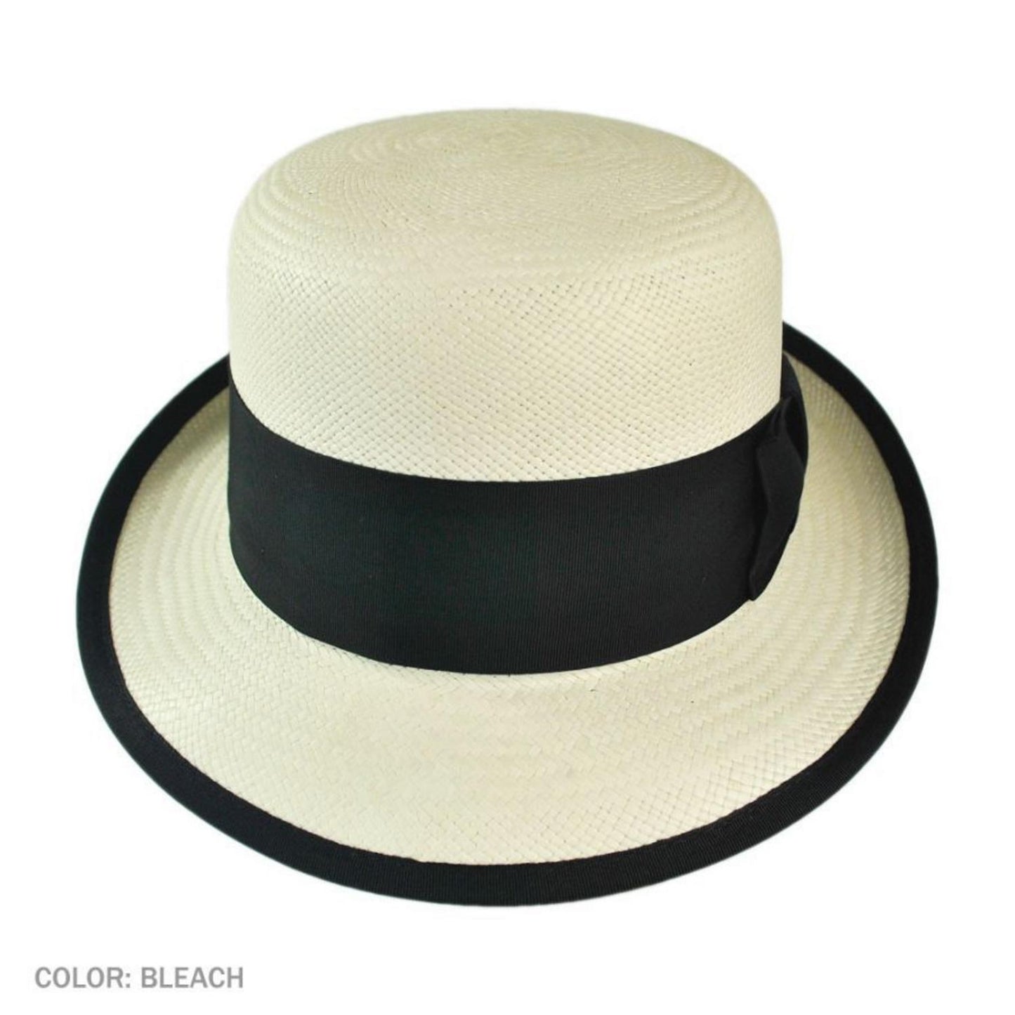 Bailey 1922 | Chaplin Panama Straw Bowler Hat | 127819 | front | MEDIA BLEACH