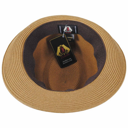 Jaxon Hats | Ridley Toyo Straw Trilby Fedora Hat | 129000 | under | CHESTNUT