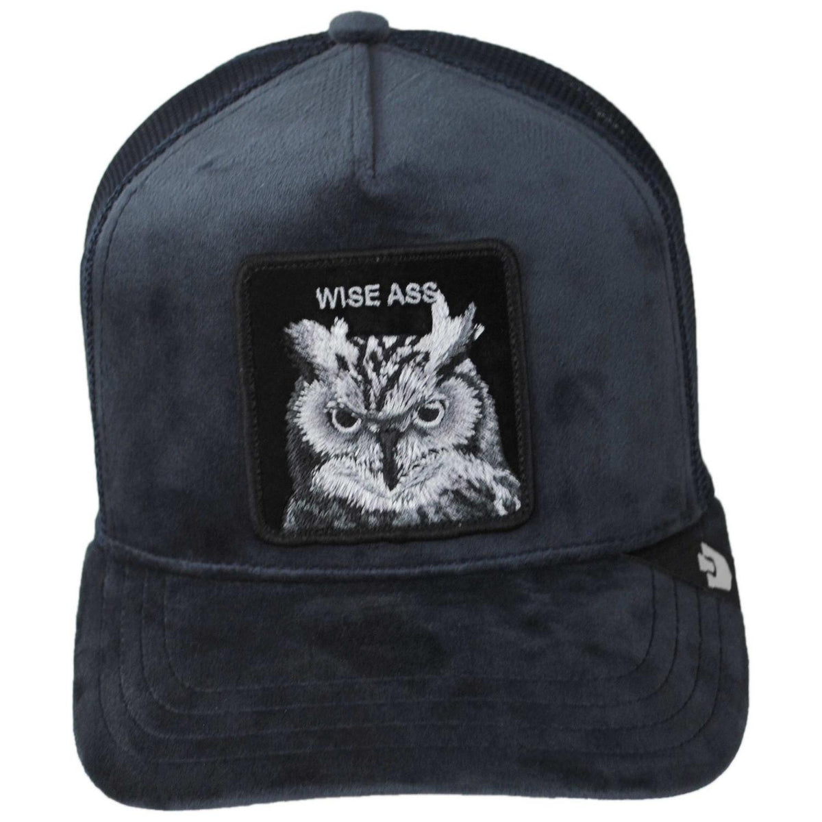 Goorin Bros | Velour Wise Ass Mesh Trucker Snapback Baseball Cap | 200856 | front | EDGE