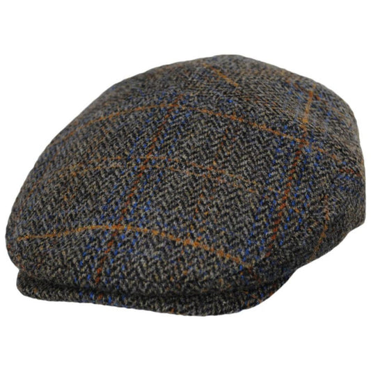 Bailey 1922 | Lou Wool Herringbone Plaid Ivy Cap | 167208 | lead | OAK PLAID