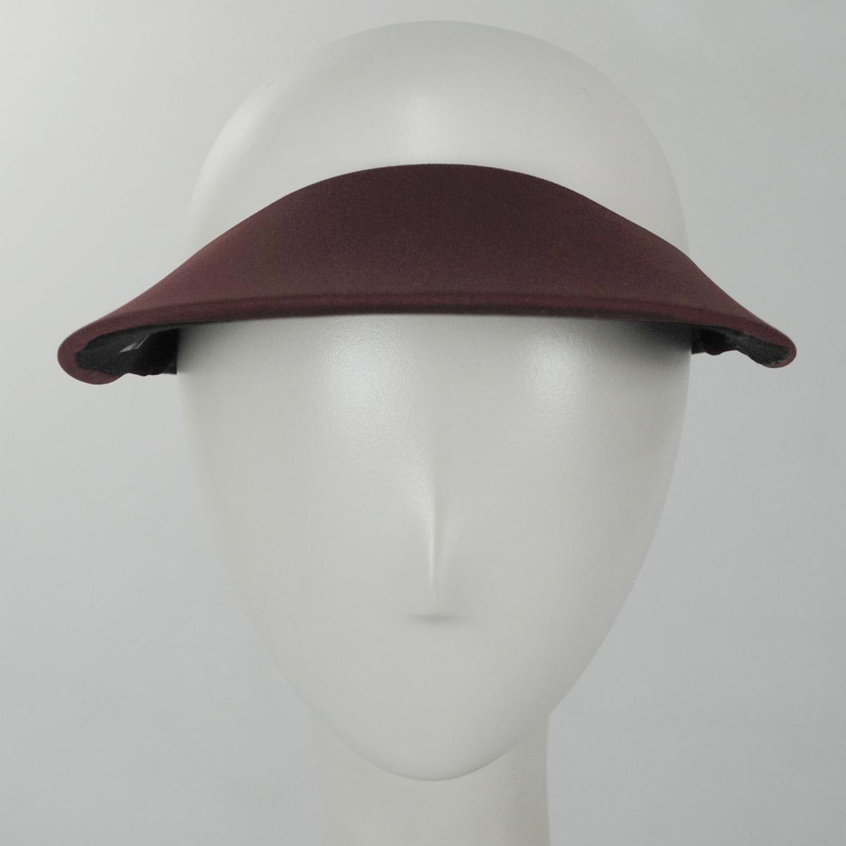 No Headache | Midsize Visor | 195902 | front | DARK MAROON
