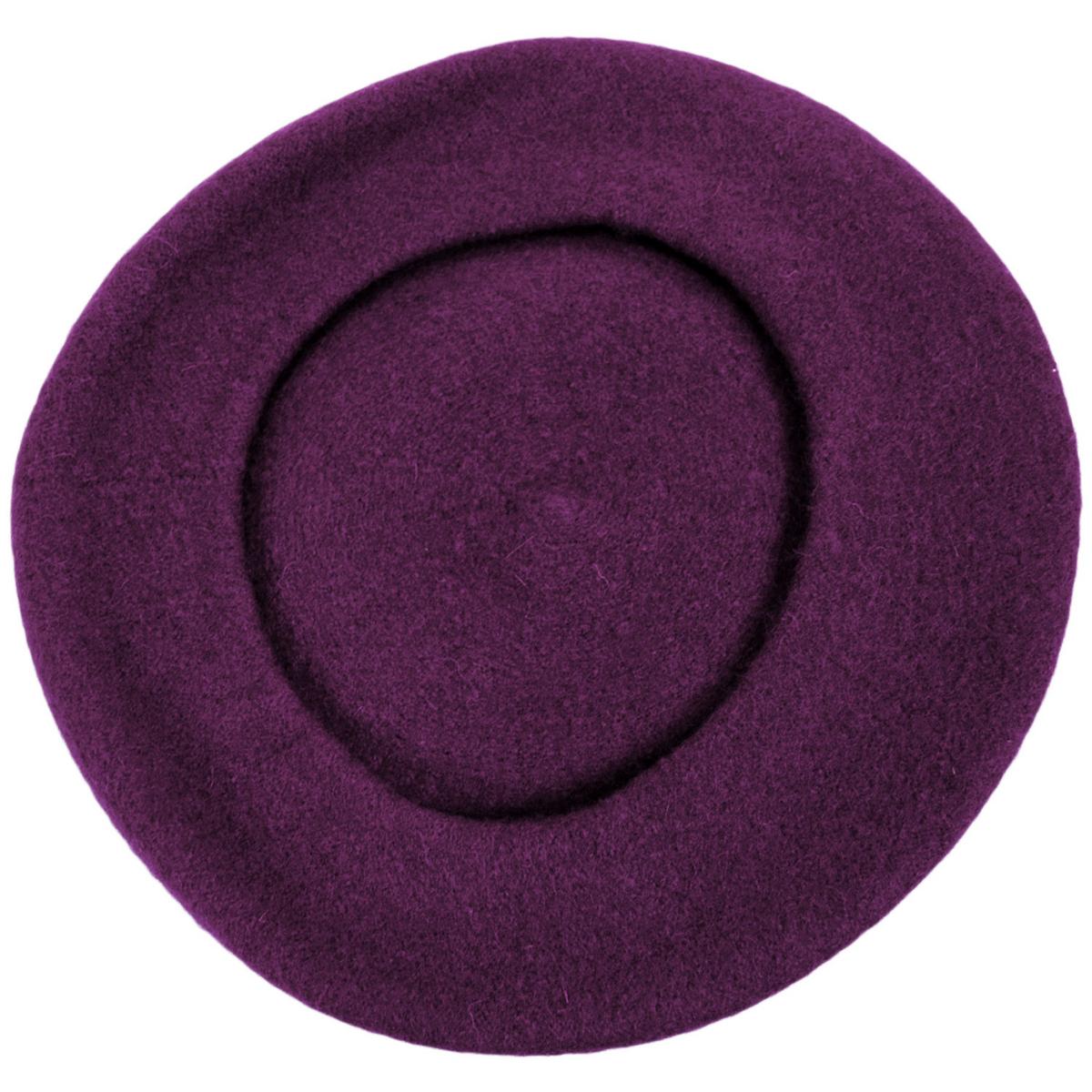 Village Hat Shop | Wholesale Wool Fashion Beret B2B Pre-Pack | B2B152500 | under | PURPLE