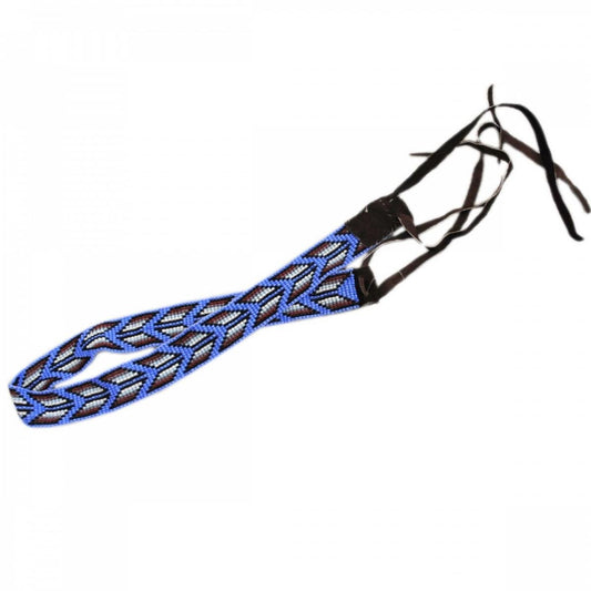 SunBody Hats | Fletching Beaded Hat Band | 602611 | lead | BLUE