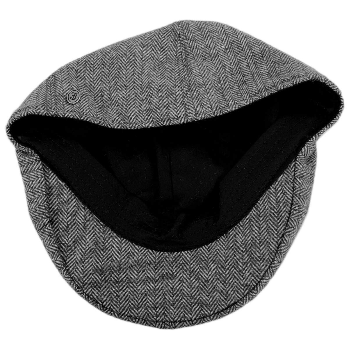 Jaxon Hats | Wholesale Herringbone Wool Blend Duckbill Ivy Cap B2B Pre-Pack | B2B167552 | under | GREY