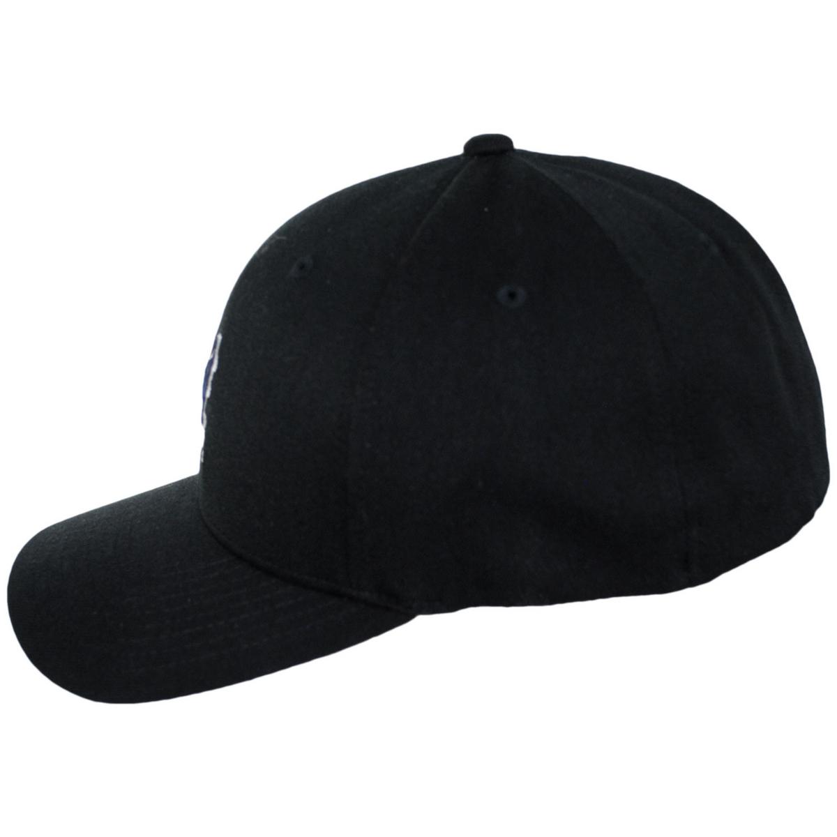 Kangol | 3D Logo Flexfit Fitted Baseball Cap | 201150 | profile | BLACK/BLACK