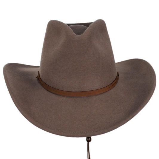 Bailey Western | Joe Eder Crushable Wool LiteFelt Earflap Western Hat | 130142 | front | ALMOND