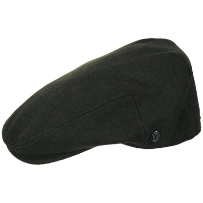 Jaxon Hats | Harlem Wool Blend Ivy Cap | 167733D | profile | OLIVE GREEN
