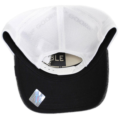 Goorin Bros | Rottie Denim Mesh Trucker Snapback Baseball Cap | 200734 | under | GRAY DENIM