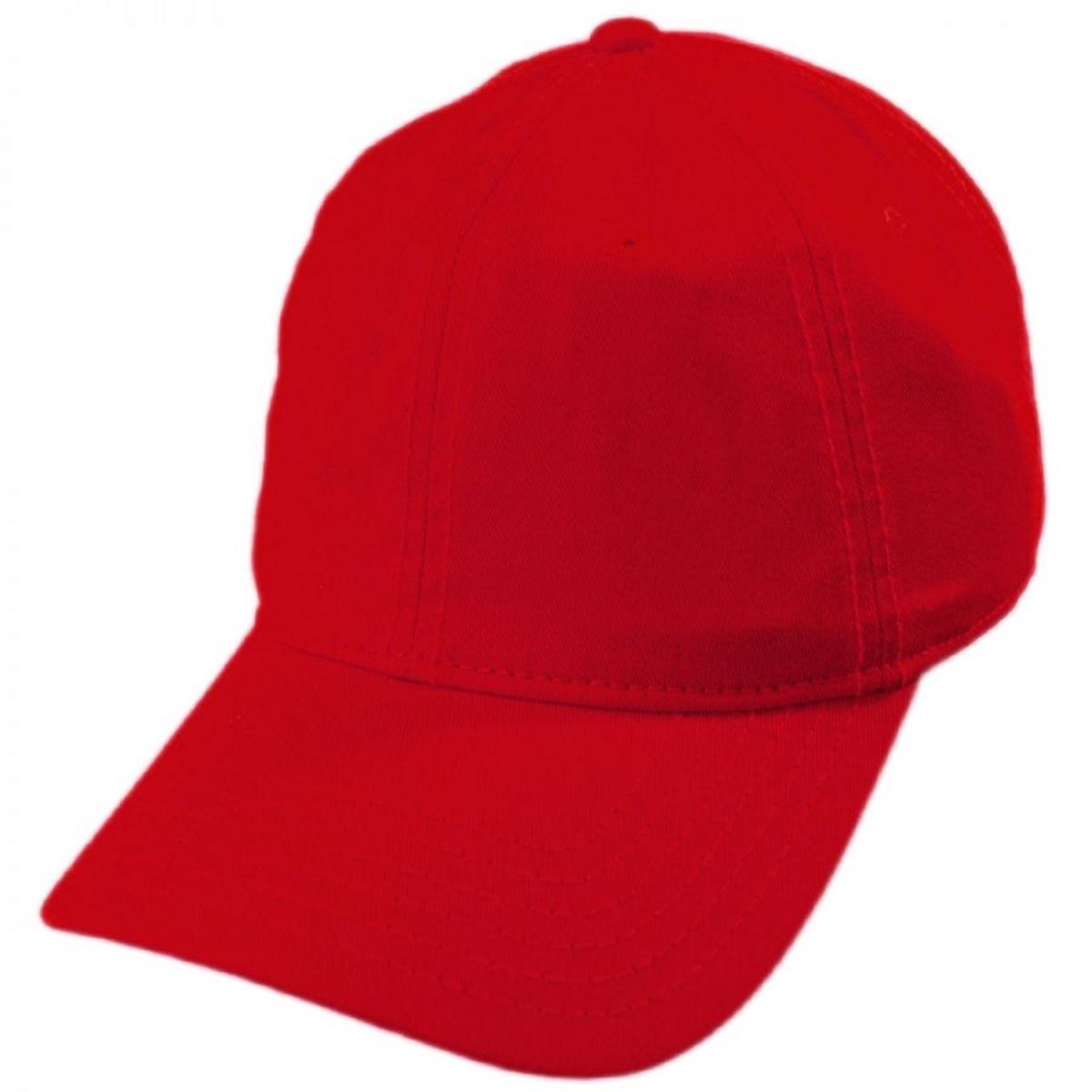 Otto | LoPro Washed Cotton Twill Strapback Baseball Cap Dad Hat | 201407 | lead | RED