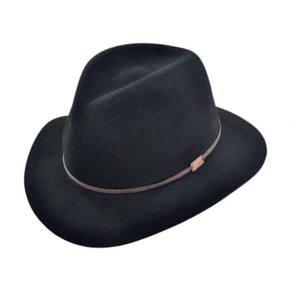Bailey 1922 | Jackman Rollable Wool LiteFelt Fedora Hat | 130074 | lead | BLACK