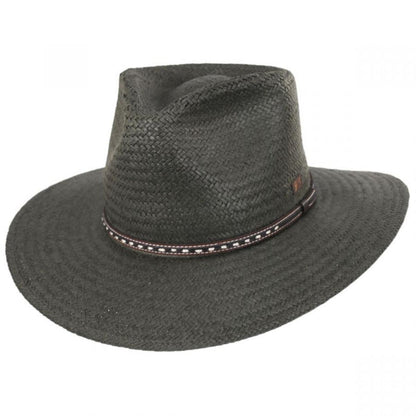 Bailey 1922 | Ore Raindura Straw Blend Outback Hat | 127725 | lead | ARMY