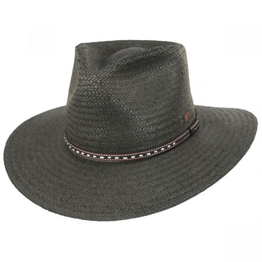 Bailey 1922 | Ore Raindura Straw Blend Outback Hat | 127725 | lead | ARMY