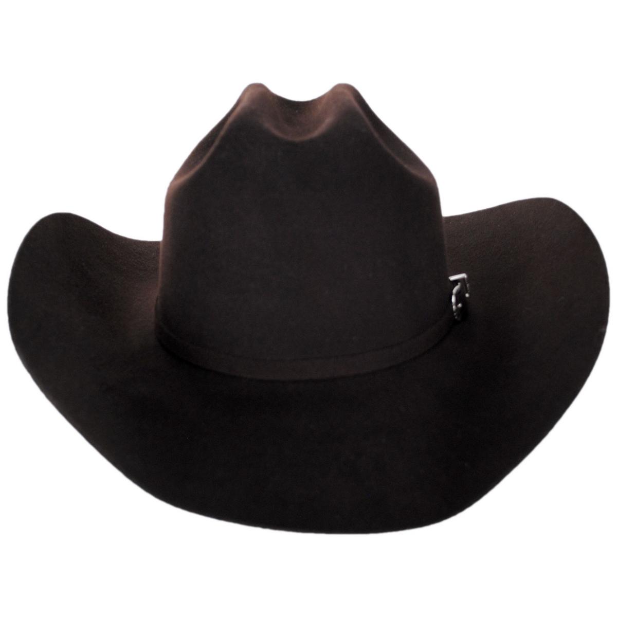 Bailey Western | Pageant II Wool Felt Western Hat | 130135 | front | CHOCOLATE