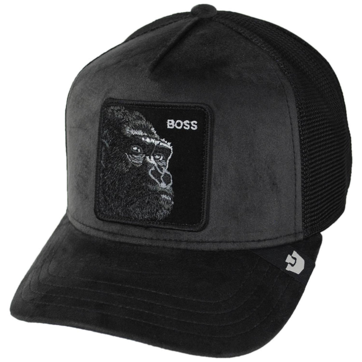 Goorin Bros | Velour Boss Mesh Trucker Snapback Baseball Cap | 200854 | lead | VOID