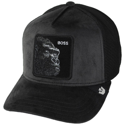 Goorin Bros | Velour Boss Mesh Trucker Snapback Baseball Cap | 200854 | lead | VOID