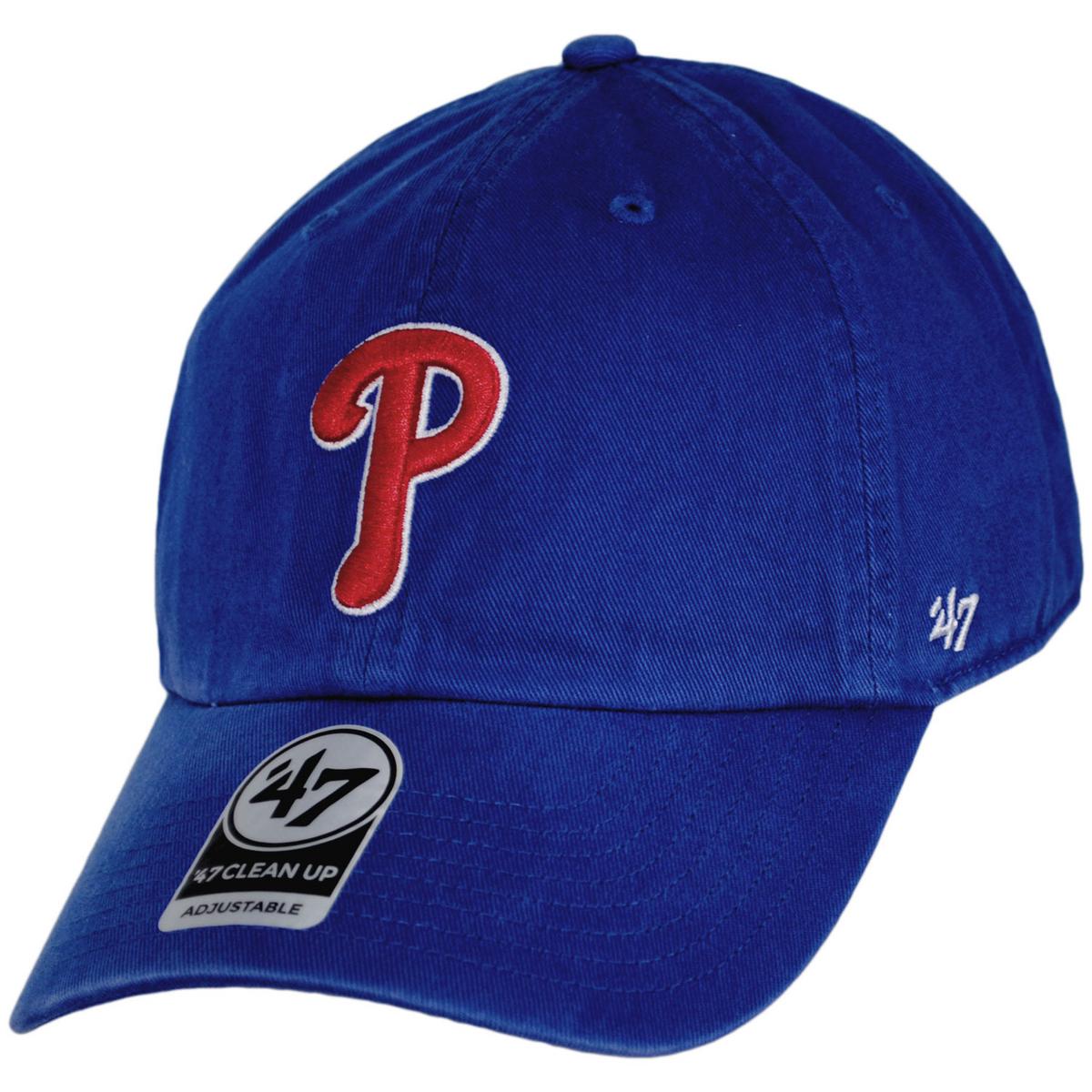 47 Brand | Philadelphia Phillies MLB Clean Up Strapback Baseball Cap Dad Hat | 203370 | lead | ROYAL