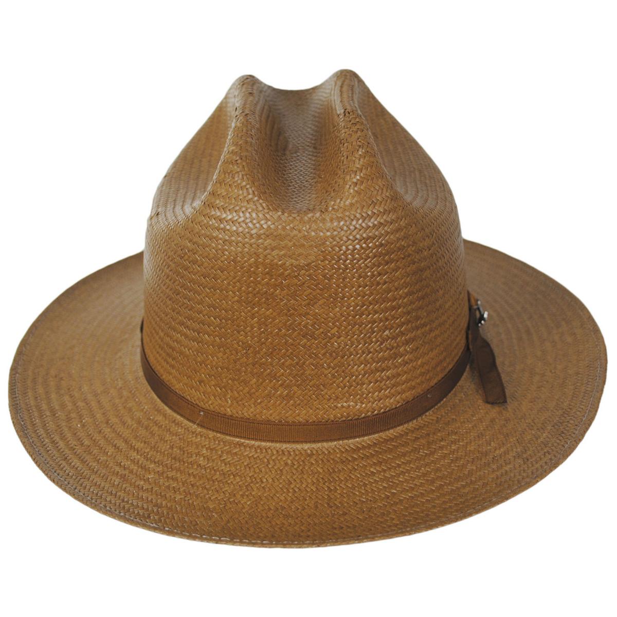 Stetson | Open Road Shantung Straw Western Hat | 127000 | front | COGNAC