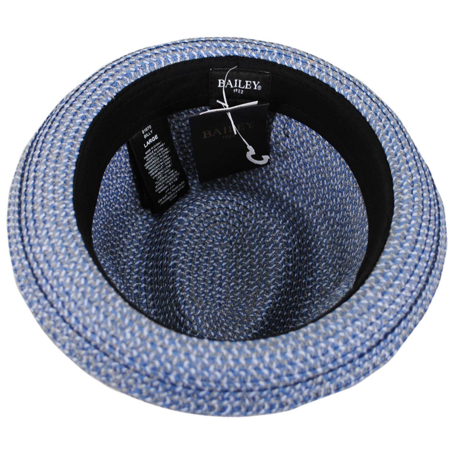 Bailey 1922 | Billy Braided Toyo Straw Fedora Hat - Classic Colors | 127843 | under | DUSK INDIGO