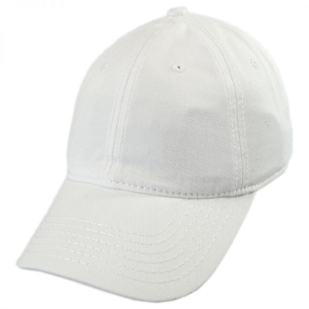 Otto | LoPro Washed Cotton Twill Strapback Baseball Cap Dad Hat | 201407 | lead | WHITE