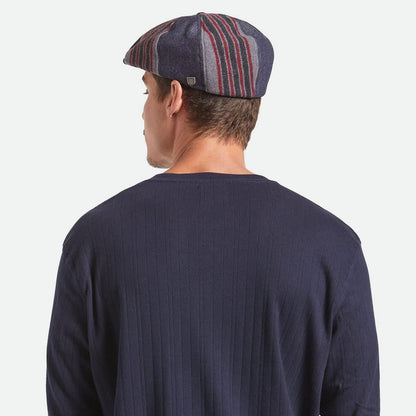 BRIXTON HATS | Altered Threads Cotton Blend Brood Baggy Newsboy Cap | 161577 | lsmone | MEDIUM WASH DENIM