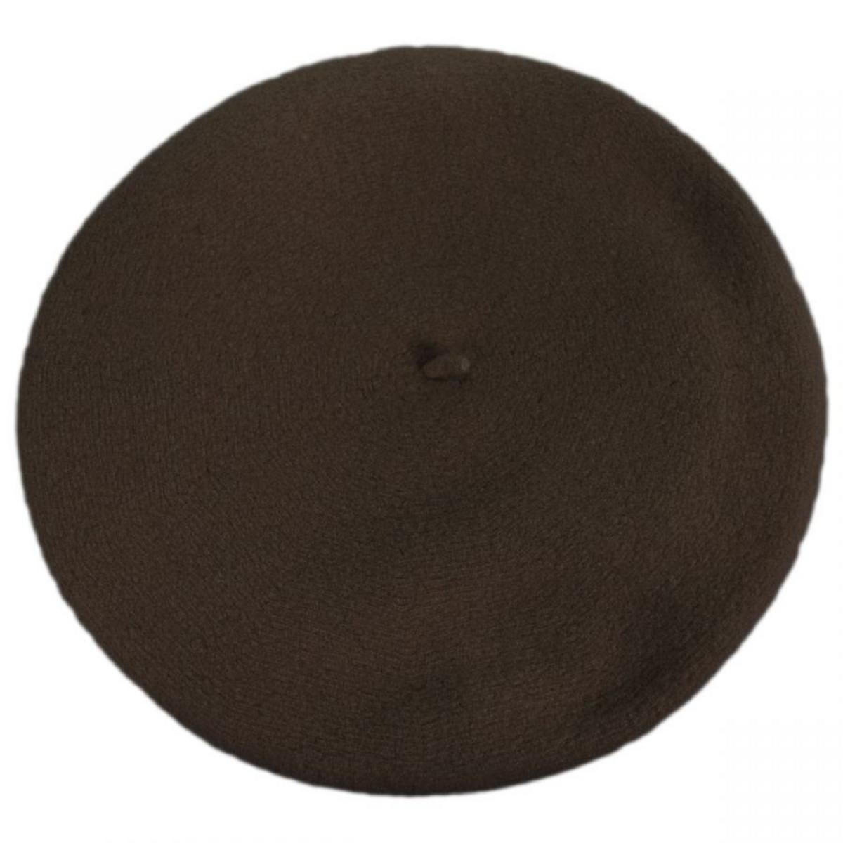 Heritage par Laulhere | Authentique Classic Wool Beret | 151058 | profile | COCOA