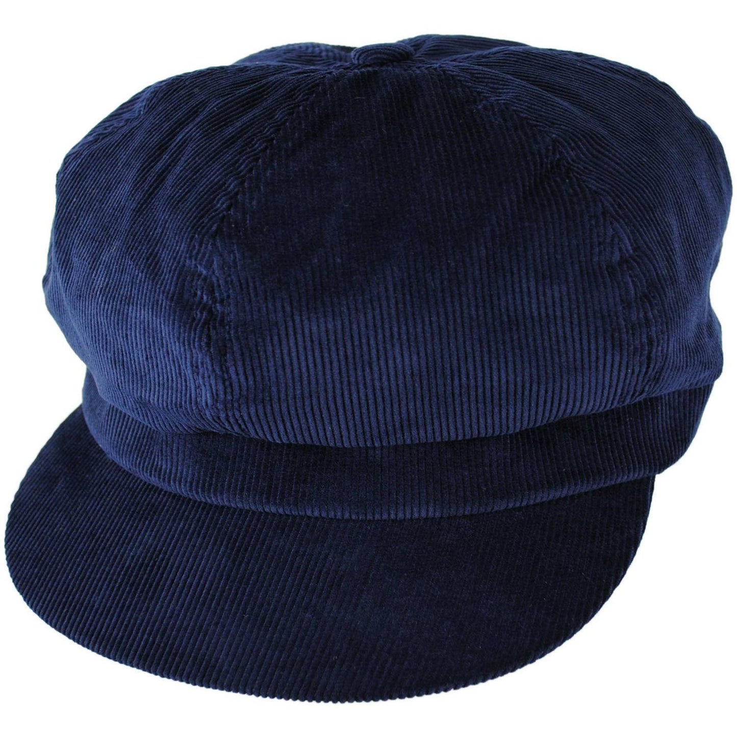 BRIXTON HATS | Bailey Corduroy Newsboy Cap | 161539 | lead | NAVY CORDUROY