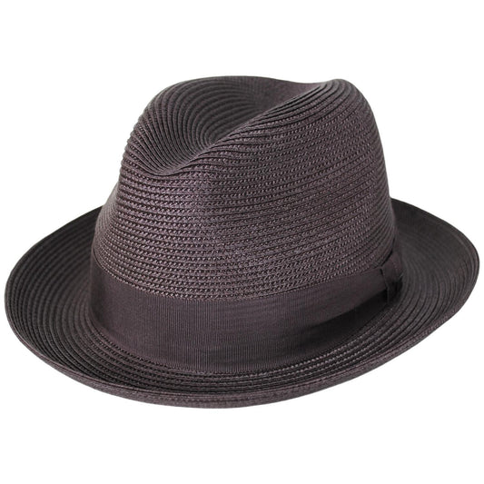 Bailey 1922 | Craig Straw Fedora Hat - Java Bean | 127820JB | lead | JAVA BEAN