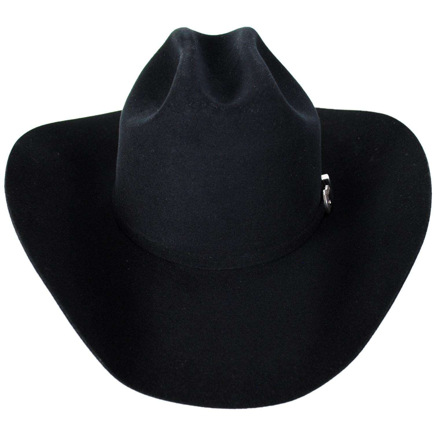 Bailey Western | Pageant II Wool Felt Western Hat | 130135 | front | BLACK
