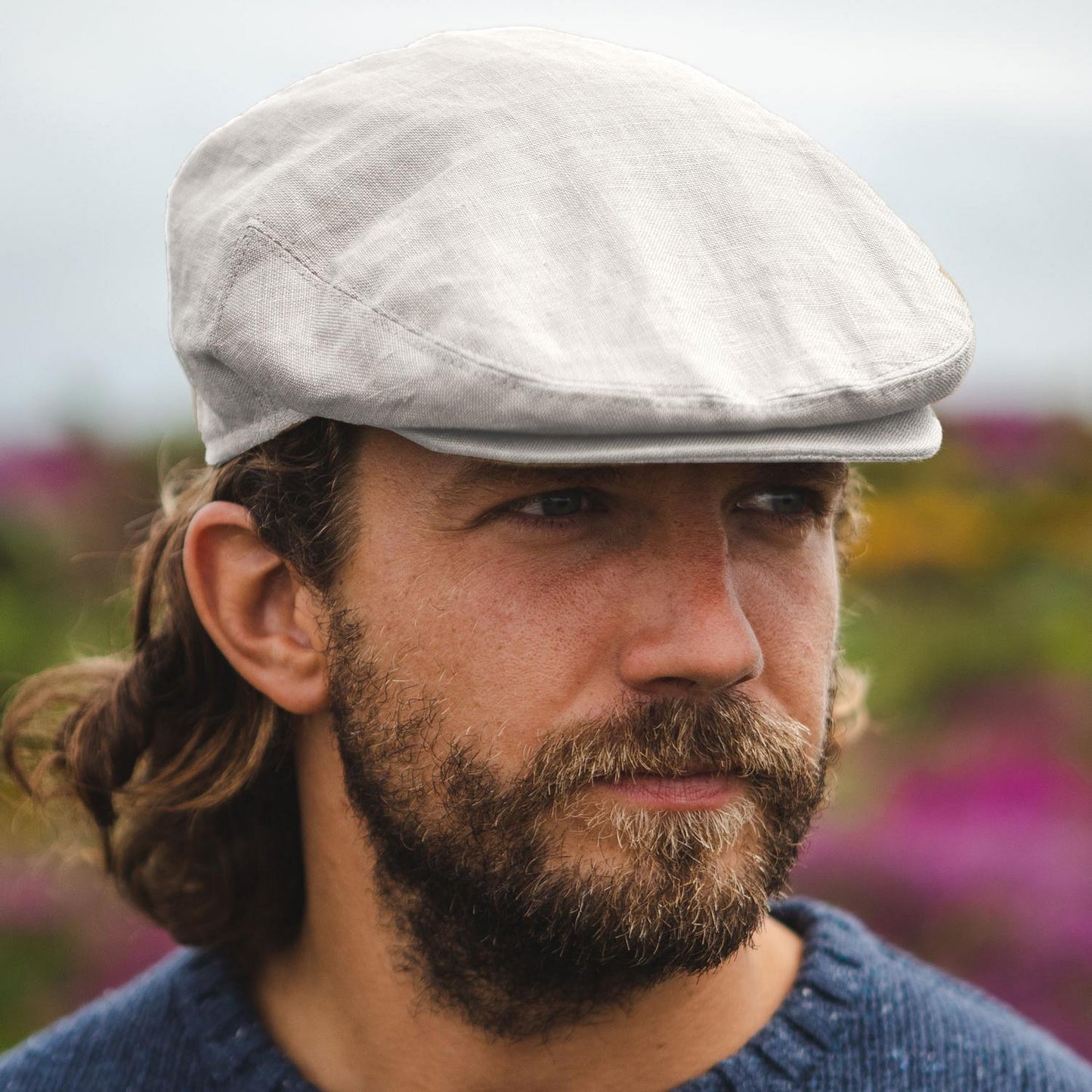 Jaxon Hats | Linen and Cotton Ivy Cap | 167732 | lsmone | WHITE