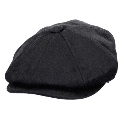 Jaxon Hats | Wholesale Pure Wool Newsboy Cap B2B Pre-Pack | B2B167767 | lead | CHARCOAL