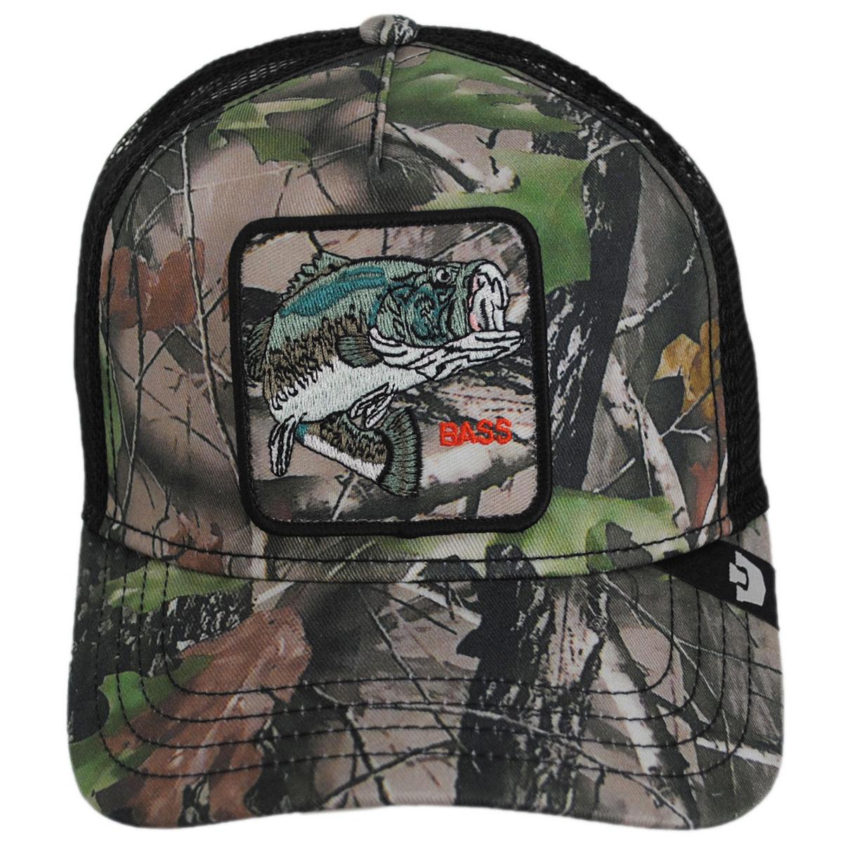 Goorin Bros | Bass Real Tree Camo Mesh Trucker Snapback Baseball Cap | 200737 | front | CAMOUFLAGE