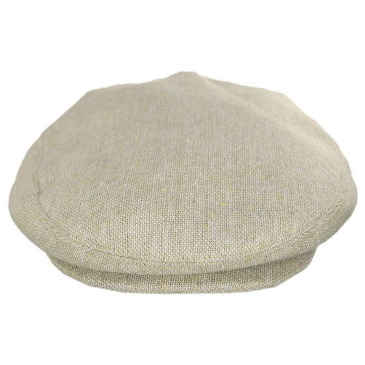 Jaxon Hats | Wholesale Cabrillo Tweed Wool Blend Ivy Cap B2B Pre-Pack | B2B167568 | front | BEIGE