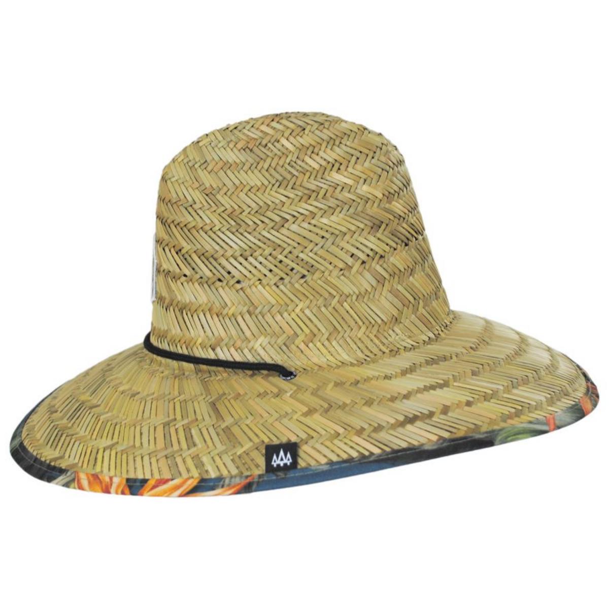 Hemlock Hat Co. | Canopy Straw Lifeguard Hat | 129565 | profile | TAN