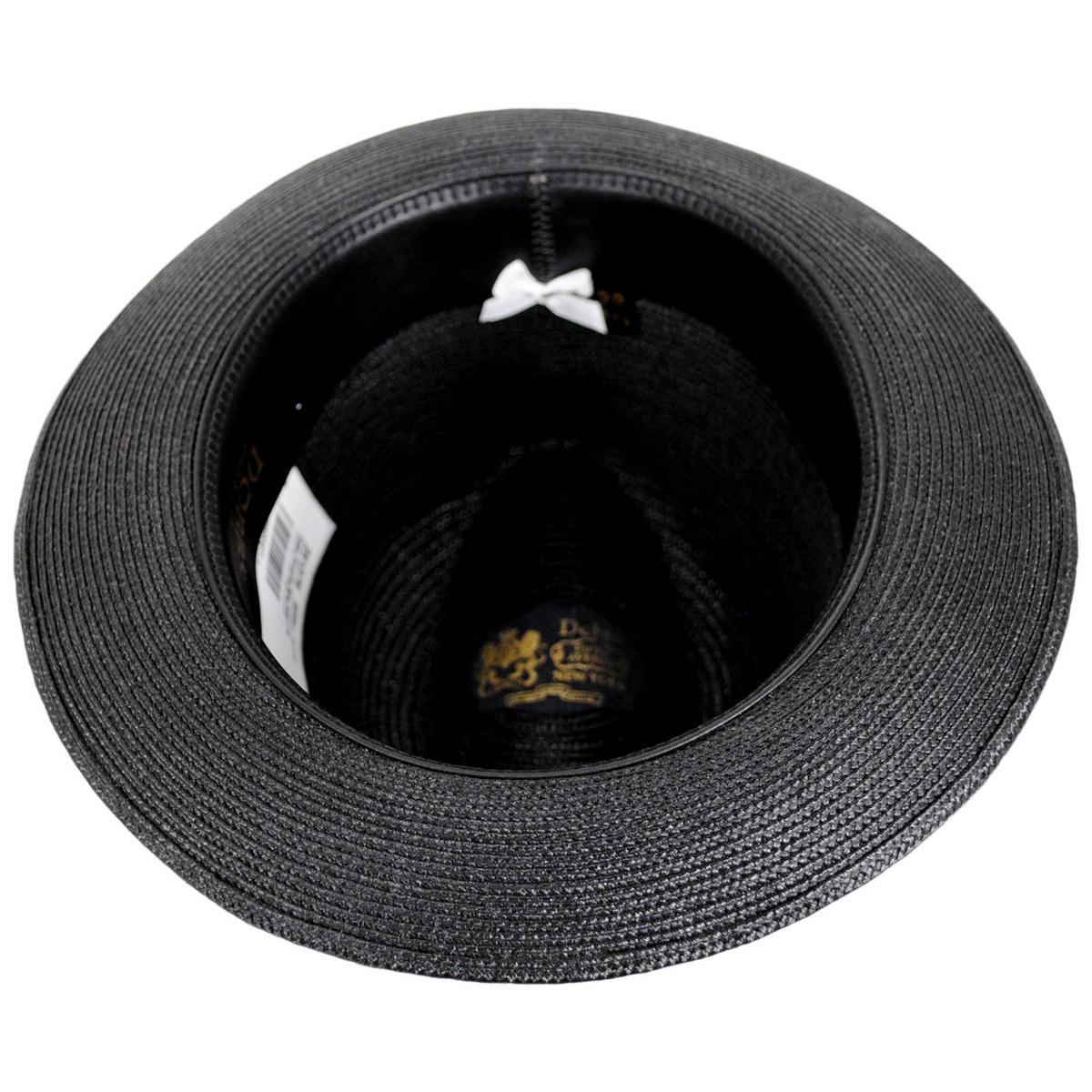 Dobbs | Parker Florentine Milan Fedora Hat | 127012 | under | BLACK