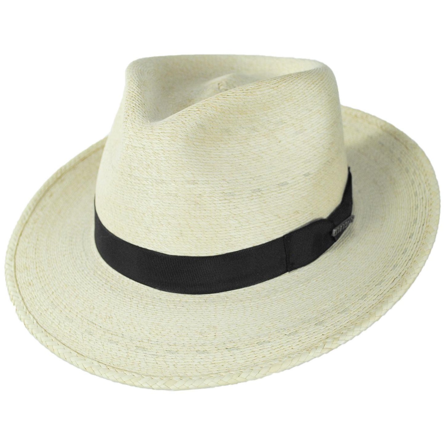 Stetson | Rushmore Palm Leaf Straw Fedora Hat | 126914 | lead | NATURAL