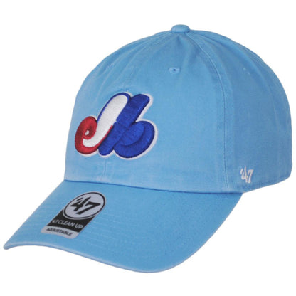 47 Brand | Montreal Expos MLB Cooperstown Clean Up Strapback Baseball Cap Dad Hat | 203341 | lead | COLUMBIA