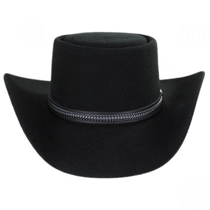 Stetson | John Wayne Chinook Wool Felt Gambler Hat | 130701 | front | BLACK